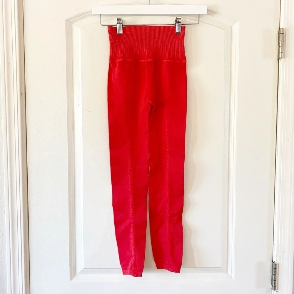 FRER PEOPLE Good Karma Red Leggings In Red XS/S NEW